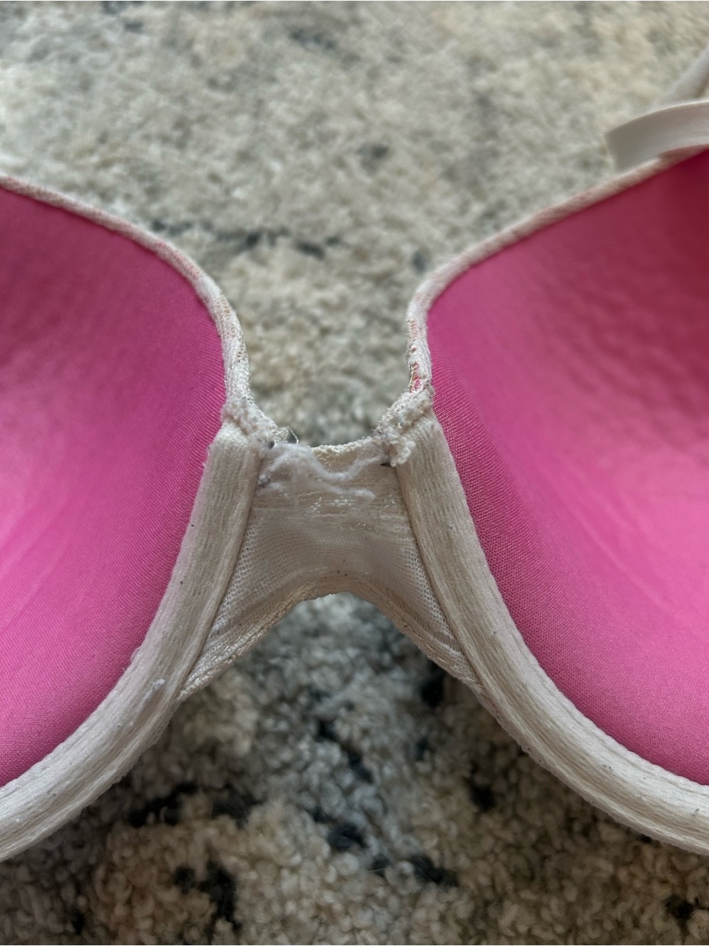 PINK Victoria's Secret Cheetah Lace Wear Everywhere Push-Up Bra in White - Picture 5 of 5